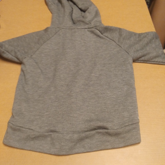 Nike • Girls Unisex Zip Front Hoodie Hooded Gray dri fit kids unisex sweatshirt - Picture 5 of 8